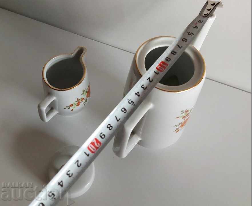 , PORCELAIN TEA SET POT KETTLE LATIERA MILK DISH - 6 , PORCELAIN TEA SET POT KETTLE LATIERA MILK DISH - 6