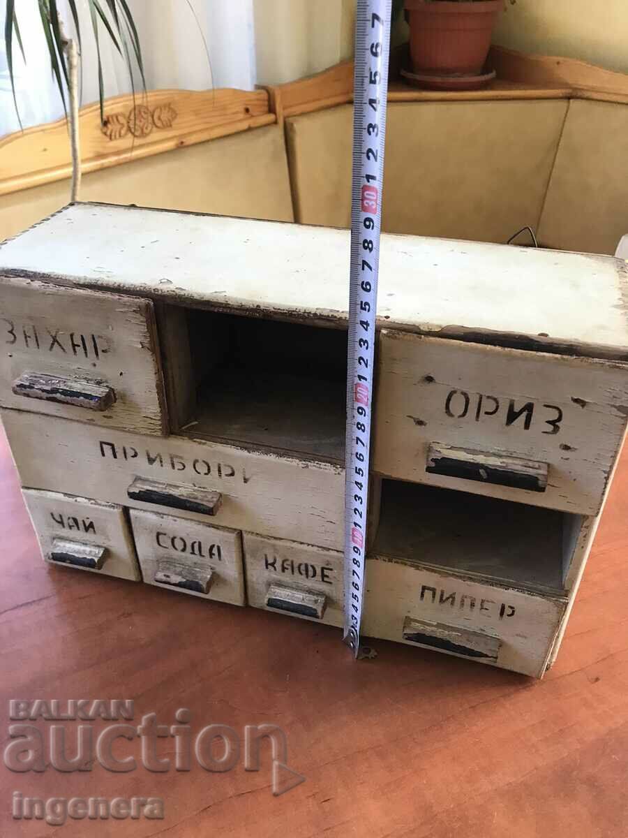 CABINET CABINET WOOD RETRO DRAWER KITCHEN with price 43.00 BGN | € 21.99 CABINET CABINET WOOD RETRO DRAWER KITCHEN with price 43.00 BGN | € 21.99