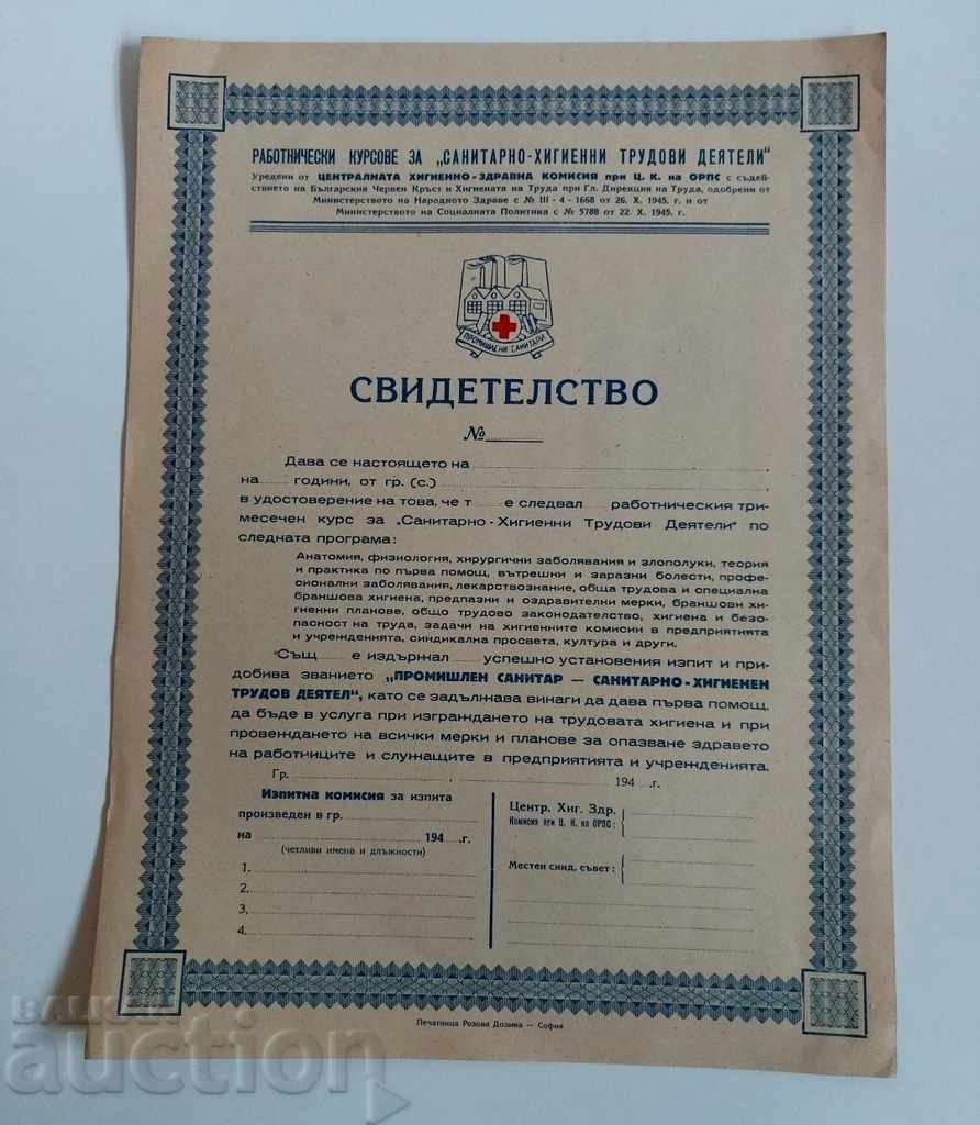 Delivery of , 1940s CERTIFICATE LABOR COURSES INDUSTRIAL..