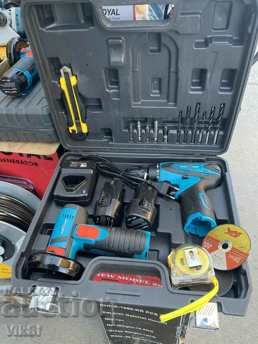 Παράδοση Μίνι γωνιακός μύλος μπαταρίας και κατσαβίδι μπαταρίας Παράδοση Μίνι γωνιακός μύλος μπαταρίας και κατσαβίδι μπαταρίας