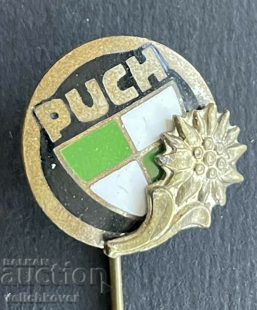 39057 Austria sign off-road jeep PUCH Enamel 1960s with price 20.00 BGN | € 10.23