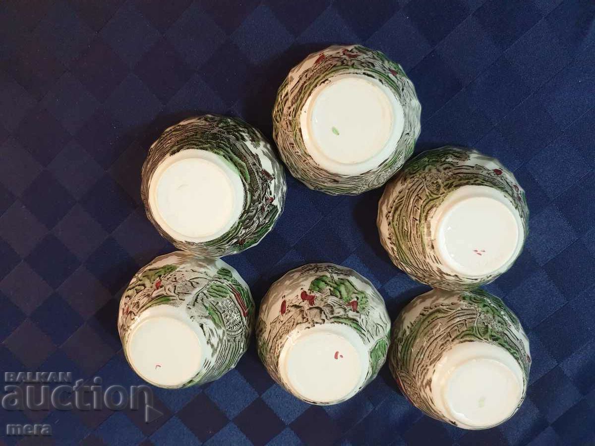 Porcelain English cups for tea, coffee, milk - 6 Porcelain English cups for tea, coffee, milk - 6