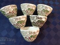 Porcelain English cups for tea, coffee, milk