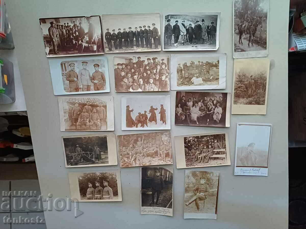 18 pcs. Military photos