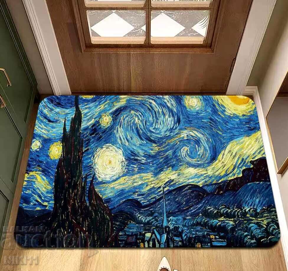 Auction  Mat for Van Gogh's Starry Night painting, carpet