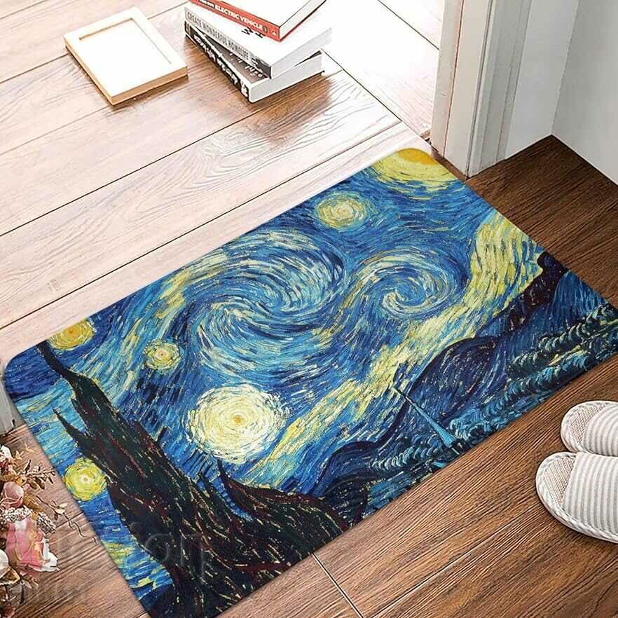 Covoraș pentru pictura Noaptea înstelată a lui Van Gogh, covor