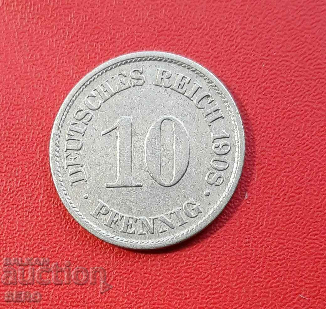 Germany-10 Pfennig 1908 A-Berlin