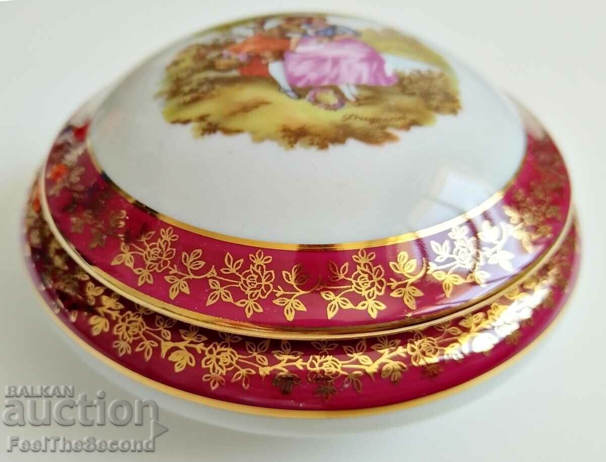 Meissner LIMOGES Franta B.22 Cutie de portelan SUPERBE