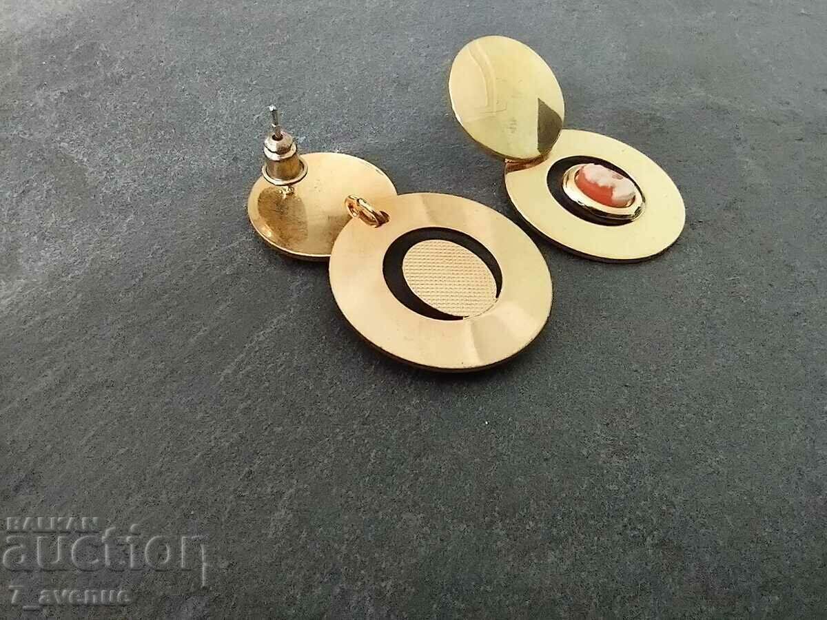 Earrings, romantic, cameo, 60s-70s, 23.03.24 - 6 Earrings, romantic, cameo, 60s-70s, 23.03.24 - 6