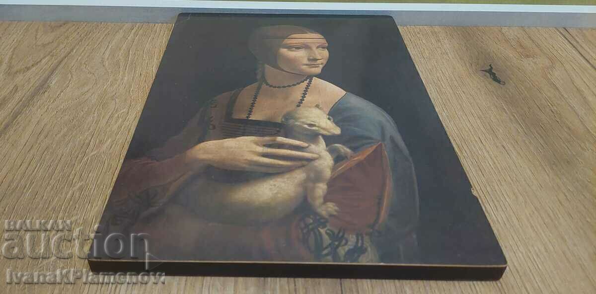 Auction  Painting reproduction on wooden board