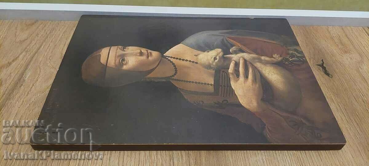 Delivery of Painting reproduction on wooden board Delivery of Painting reproduction on wooden board