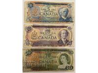 Канада 5 10 20 долара / Set Canada 5 10 20 dollars 1969 - 72