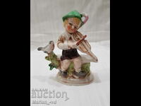 Porcelain German Figurine Boy Playing Violin 20520