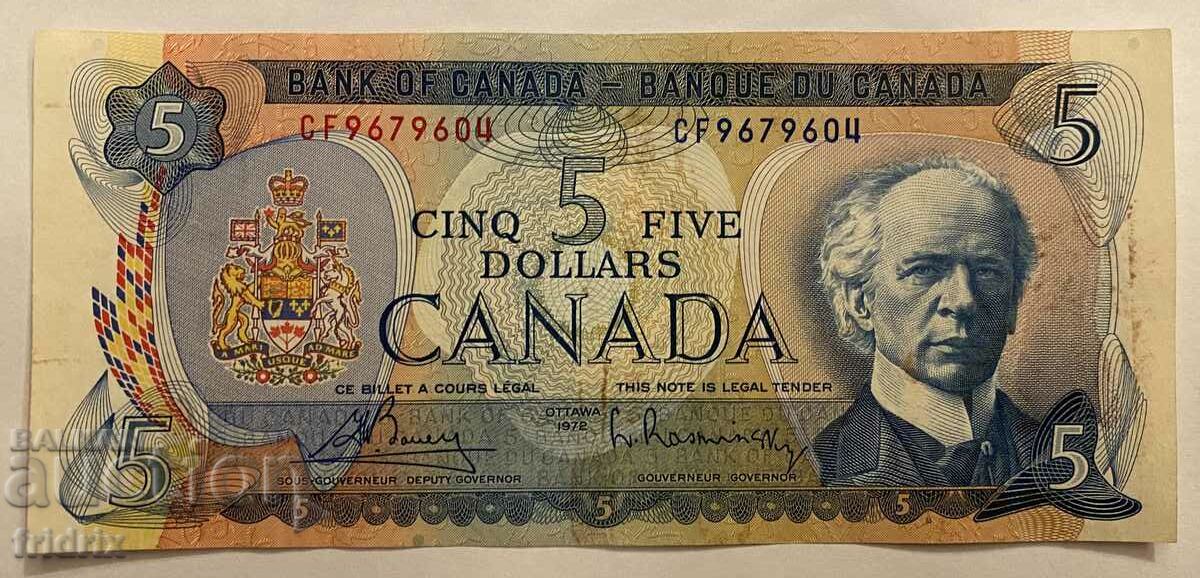 Canada 5 dollars / Canada 5 dollars 1972