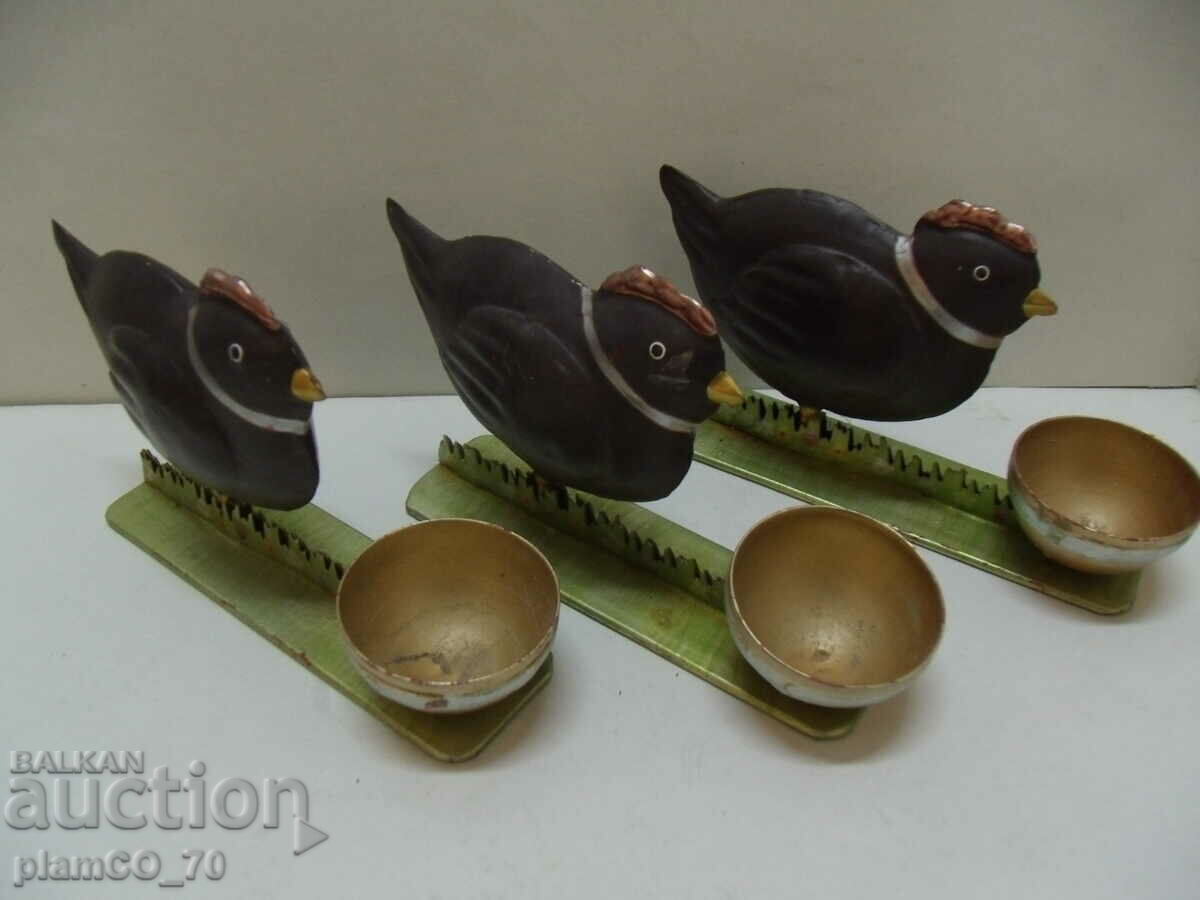 No.*7747 three old metal figures / stands - 6