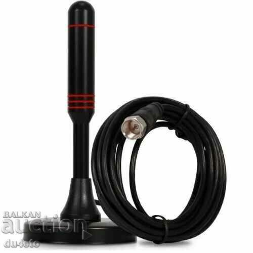 Indoor antenna with amplifier for digital TV DVB-T HD Indoor antenna with amplifier for digital TV DVB-T HD