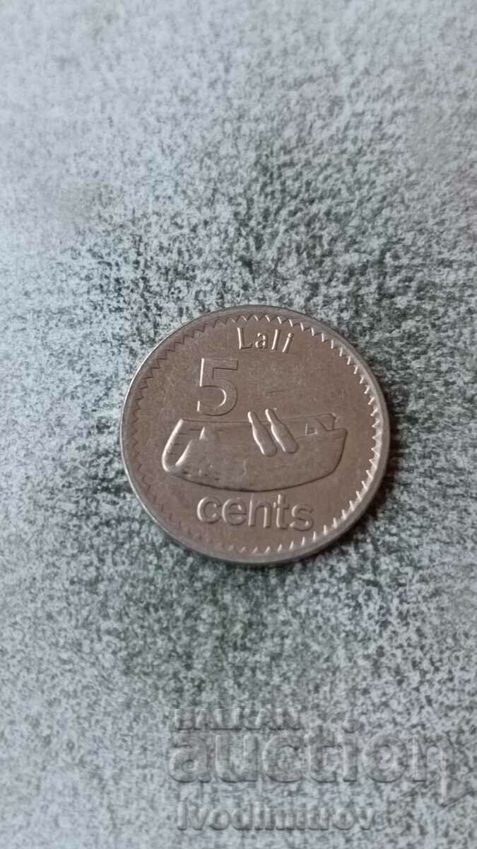 Fiji 5 cents 2012