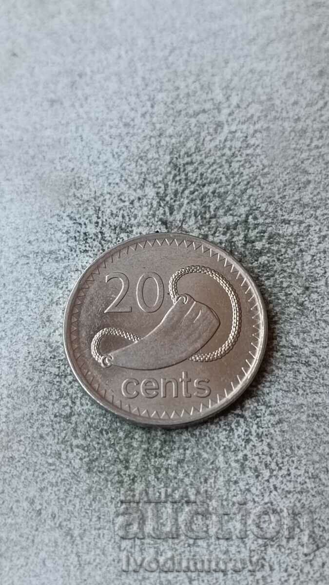 Fiji 20 cents 2010