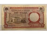 Нигерия 1 паунд / Nigeria 1 pound 1967 МА