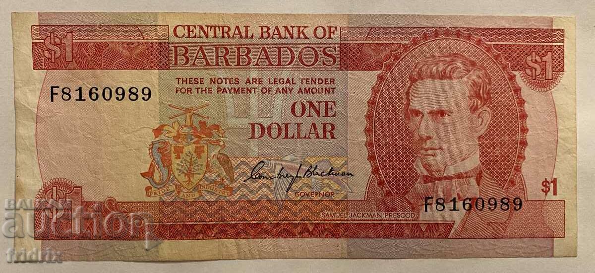 Barbados 1 dolar / Barbados 1 dolar 1973