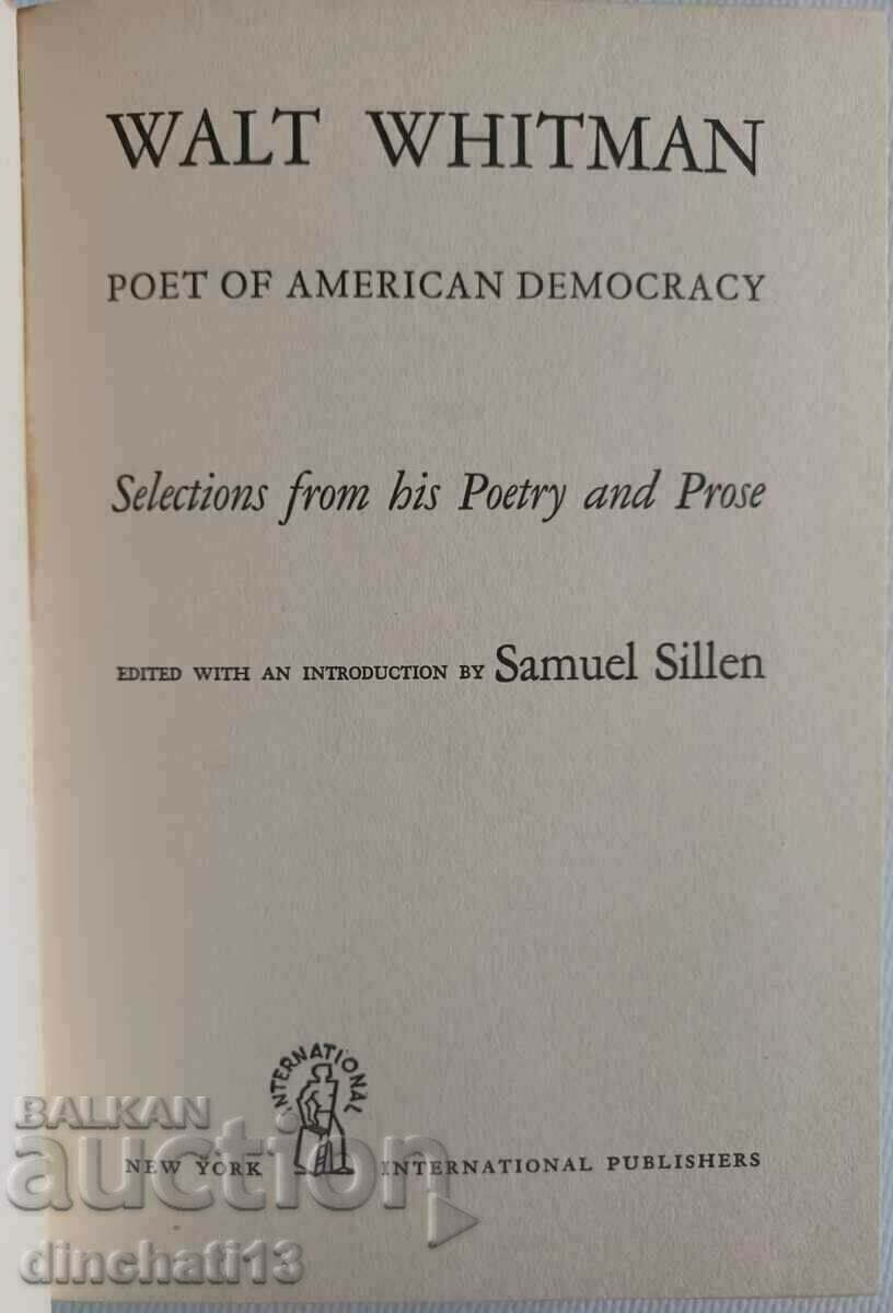 Walt Whitman Poet of American Democracy: Sillen, Samuel with price 77.77 BGN | € 39.76 Walt Whitman Poet of American Democracy: Sillen, Samuel with price 77.77 BGN | € 39.76