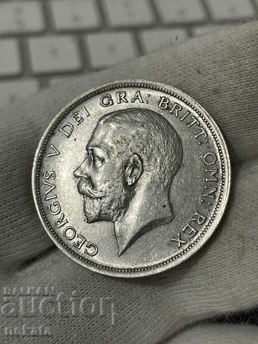 1/2 Crown 1918 Ηνωμένο Βασίλειο, Ασημένιο