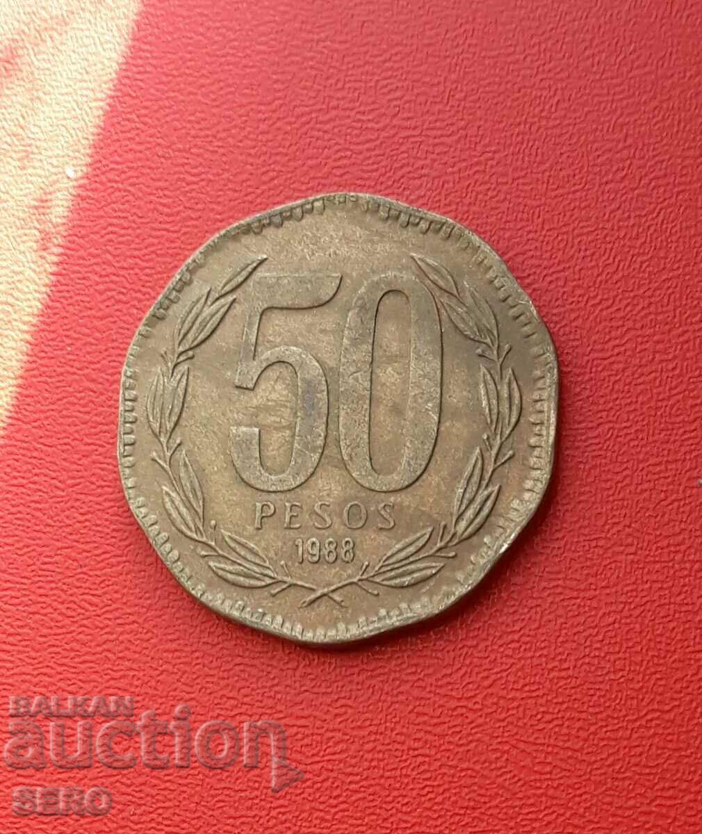 Chile-50 pesos 1988