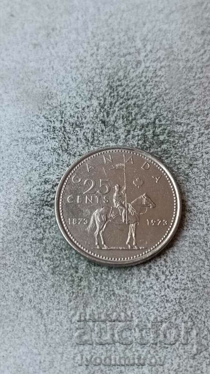 Canada 25 de cenți 1973