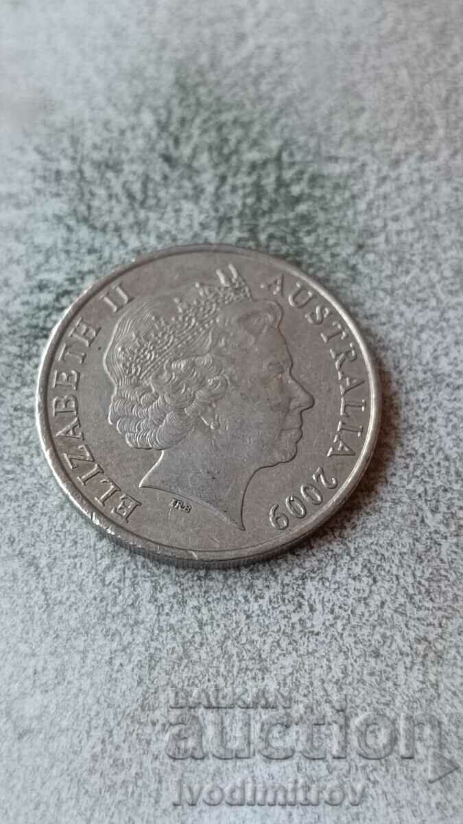 Australia 20 cents 2009 with price 0.85 BGN | € 0.43