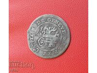 Switzerland-Geneva-6 denier 1819