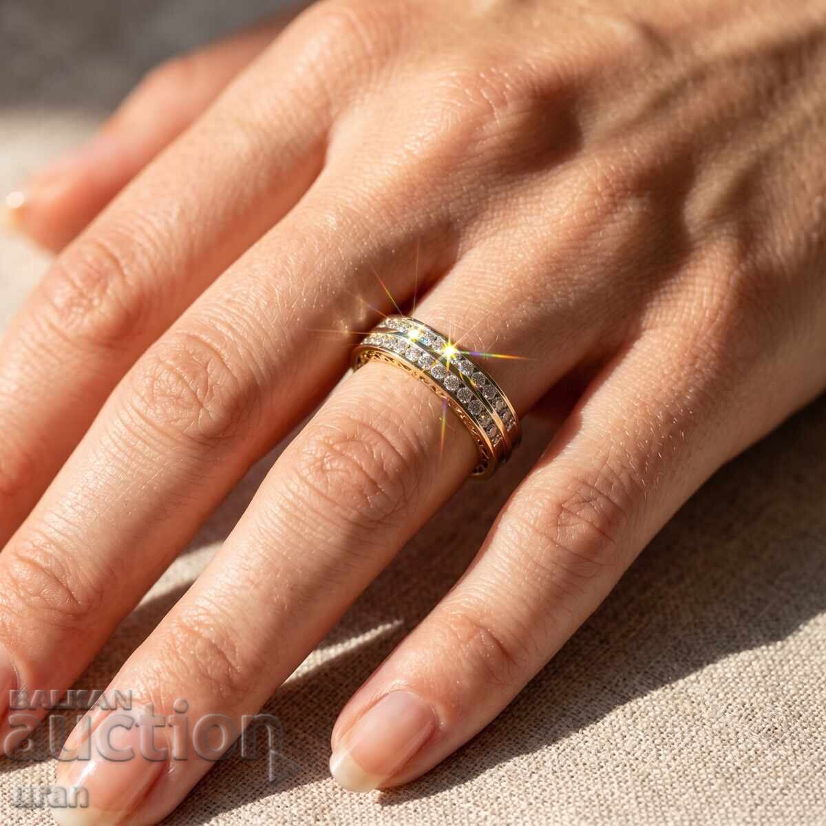 Auction New Gold Ring with 0.50ct Natural Diamonds Auction New Gold Ring with 0.50ct Natural Diamonds