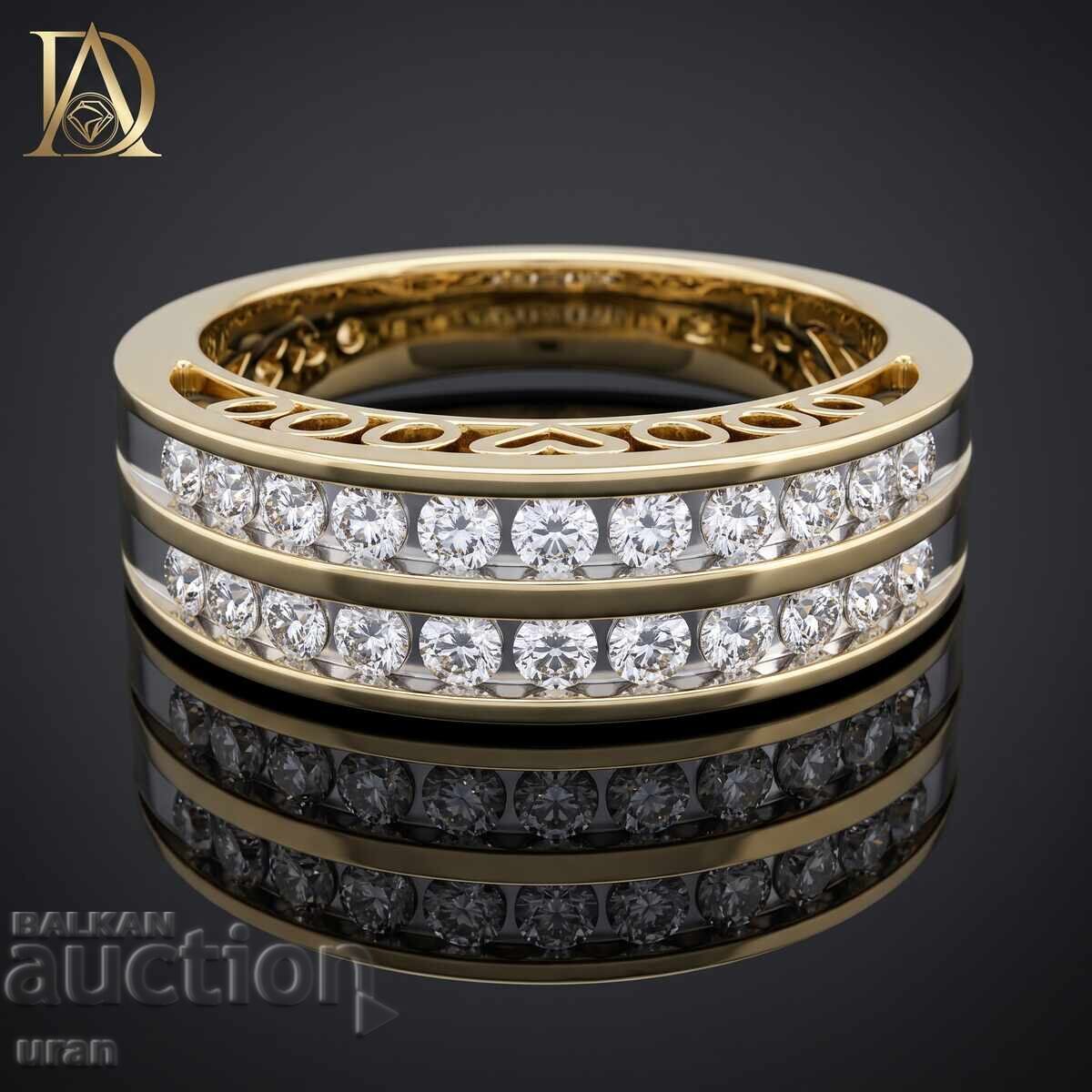 New Gold Ring with 0.50ct Natural Diamonds New Gold Ring with 0.50ct Natural Diamonds