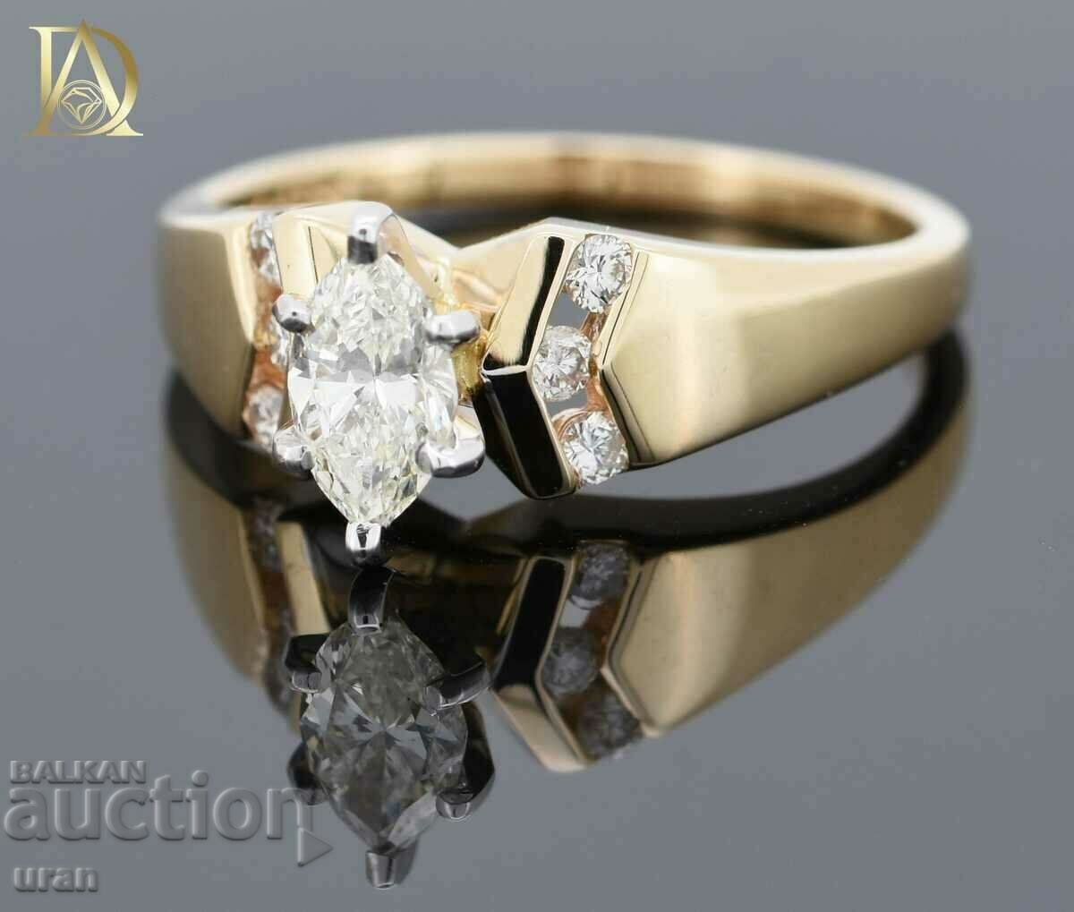 New Gold Ring with 0.64ct Natural Diamonds with price 2800.00 BGN | € 1431.62 New Gold Ring with 0.64ct Natural Diamonds with price 2800.00 BGN | € 1431.62