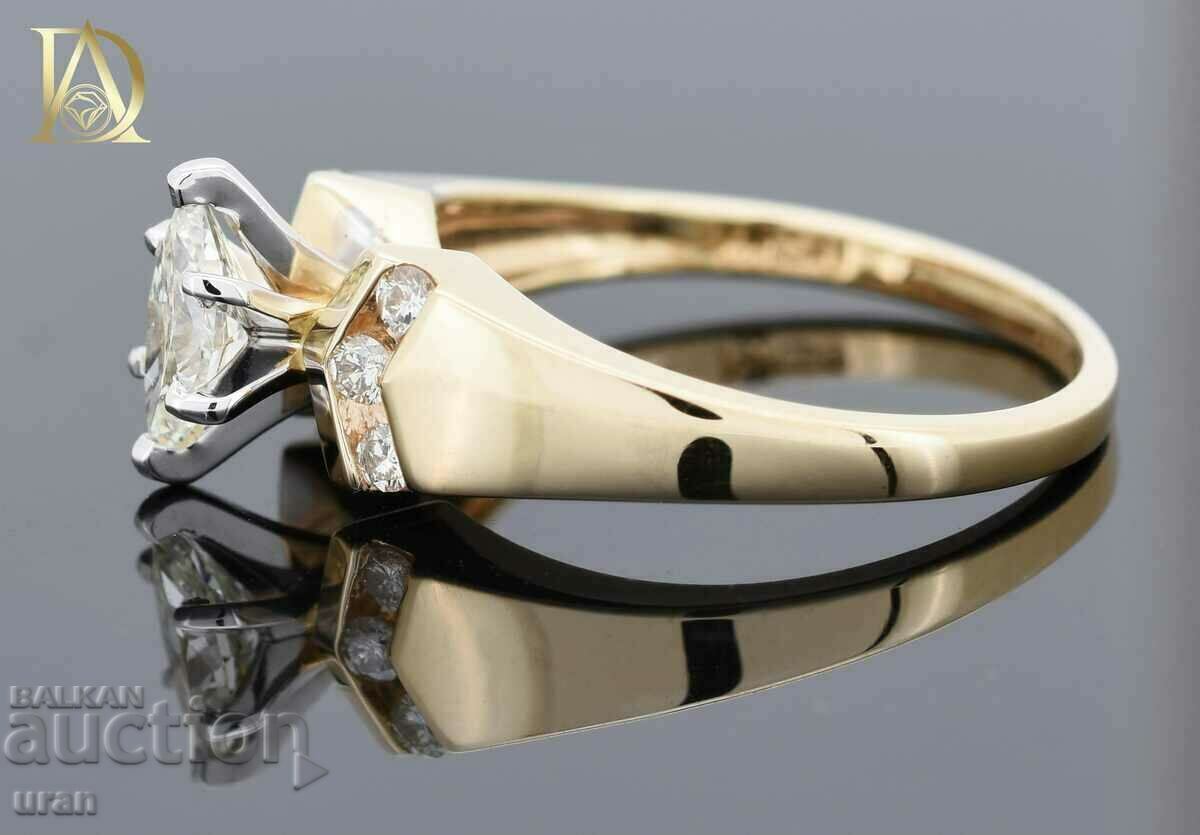 Auction New Gold Ring with 0.64ct Natural Diamonds Auction New Gold Ring with 0.64ct Natural Diamonds