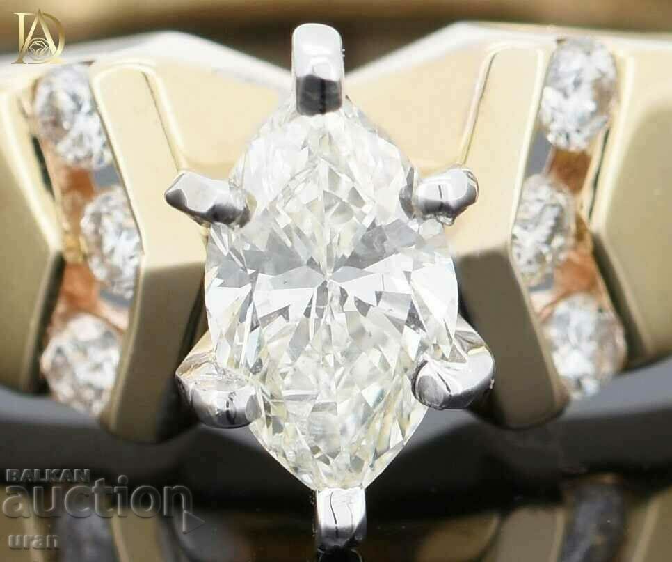 New Gold Ring with 0.64ct Natural Diamonds - 5 New Gold Ring with 0.64ct Natural Diamonds - 5