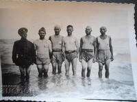 Old photo, White Sea in front of the stock, 1944.