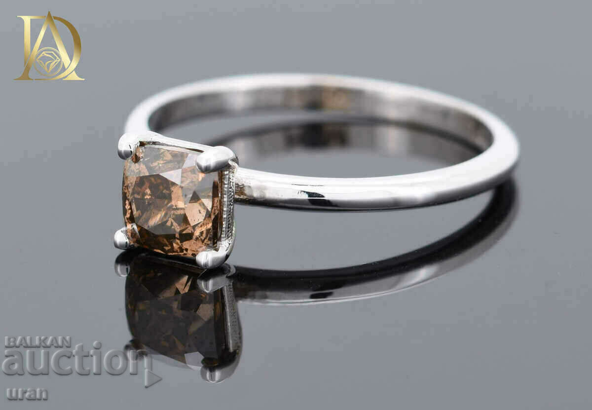 Auction New Gold Ring with 1.00ct Natural Diamond Auction New Gold Ring with 1.00ct Natural Diamond