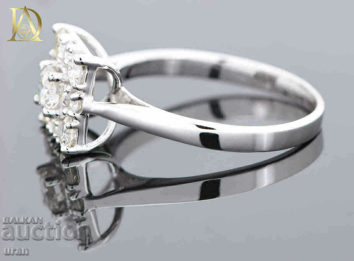 Delivery of New Gold Ring with 0.91ct Natural Diamonds Delivery of New Gold Ring with 0.91ct Natural Diamonds