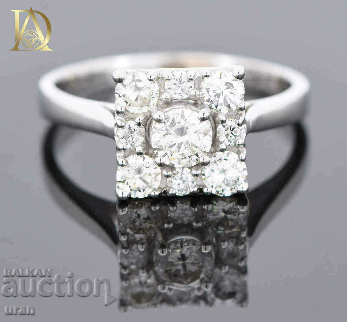 New Gold Ring with 0.91ct Natural Diamonds - 5 New Gold Ring with 0.91ct Natural Diamonds - 5