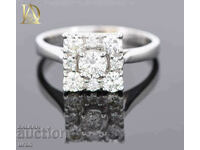 New Gold Ring with 0.91ct Natural Diamonds