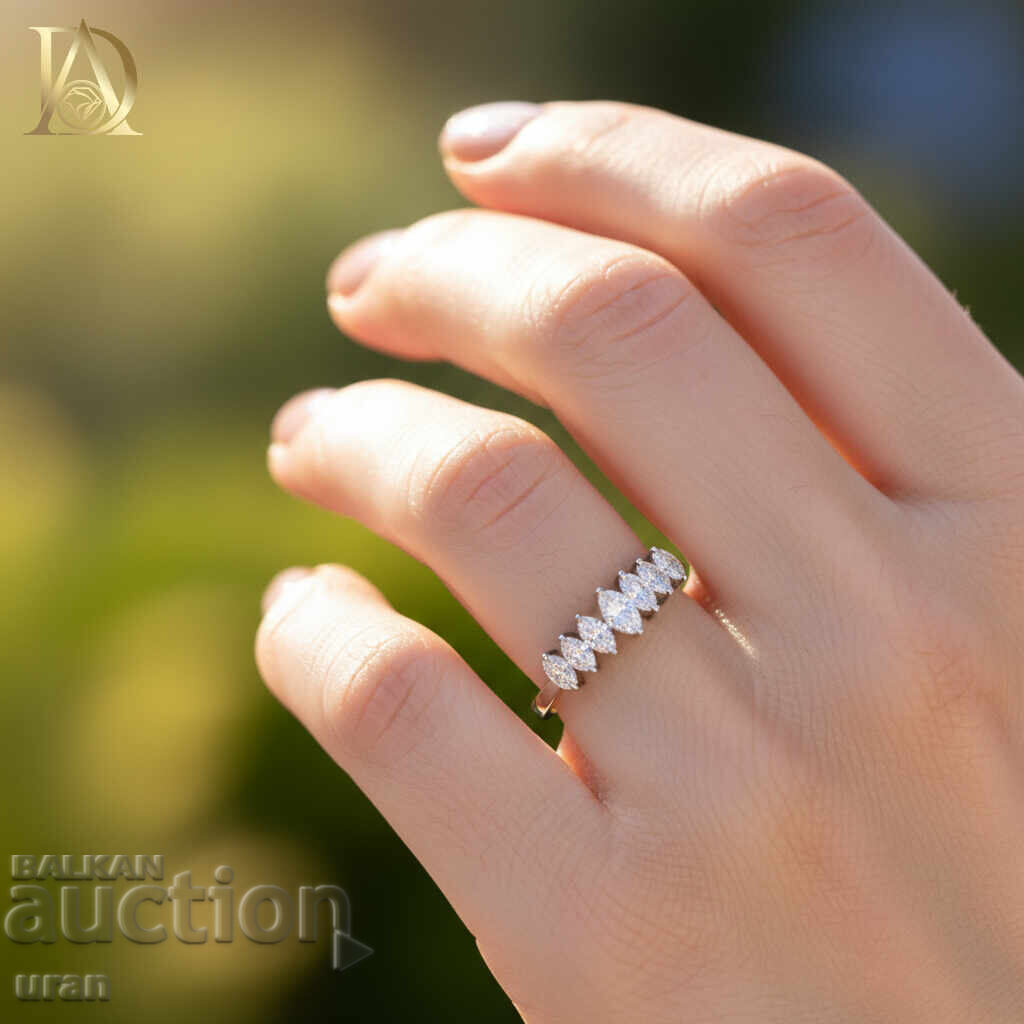 Δημοπρασία Νέο χρυσό δαχτυλίδι με φυσικά διαμάντια 0,91 καρατίων