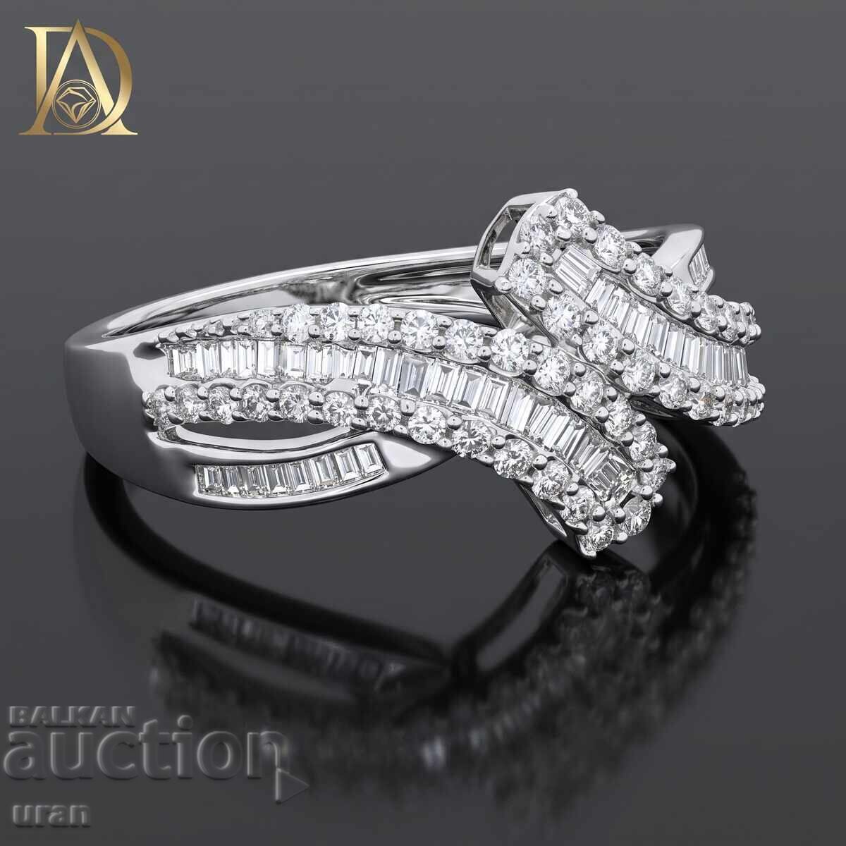 Inel de aur nou cu diamante naturale de 0,80 ct cu preț € 1800.00 | 3520.51 BGN