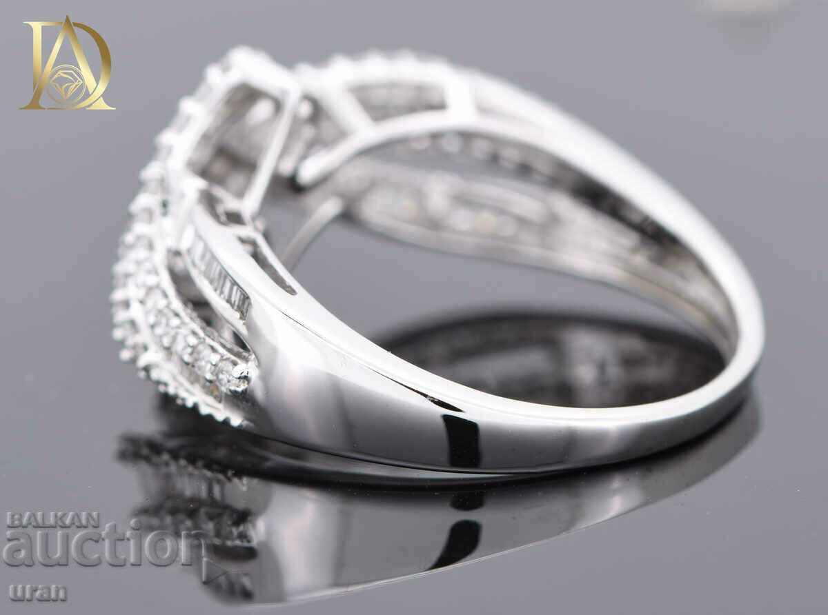 Auction New Gold Ring with 0.80ct Natural Diamonds Auction New Gold Ring with 0.80ct Natural Diamonds