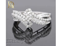 New Gold Ring with 0.80ct Natural Diamonds