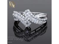 New Gold Ring with 0.80ct Natural Diamonds