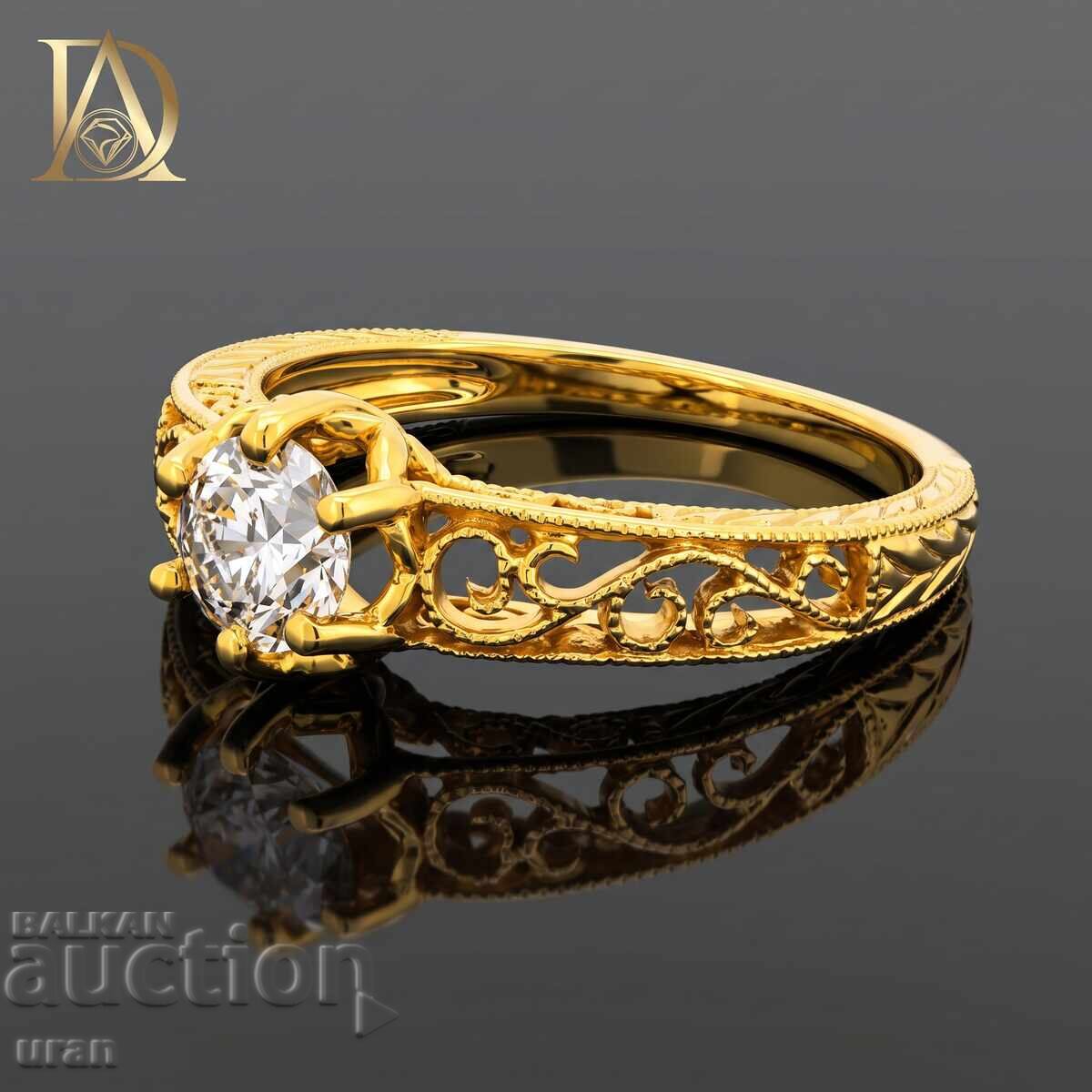 New Gold Ring with 0.55ct Natural Diamond with price € 1500.00 | 2933.76 BGN