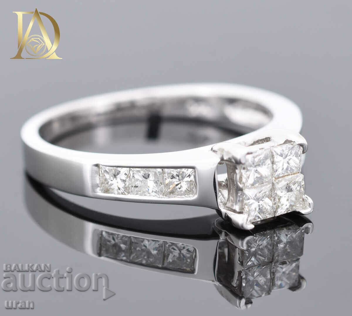 Inel de aur nou cu diamante naturale de 0,92 ct cu preț € 1300.00 | 2542.58 BGN