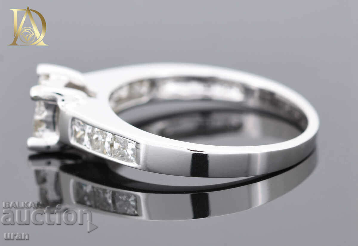 Delivery of New Gold Ring with 0.92ct Natural Diamonds