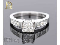 Νέο χρυσό δαχτυλίδι με φυσικά διαμάντια 0,92 καρατίων