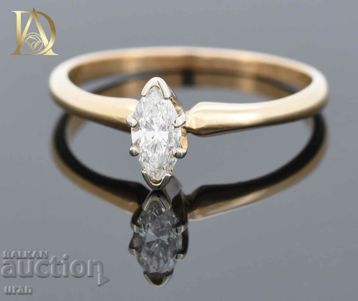 Inel de aur nou cu diamant natural de 0,45 kt cu preț € 1300.00 | 2542.58 BGN Inel de aur nou cu diamant natural de 0,45 kt cu preț € 1300.00 | 2542.58 BGN